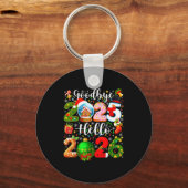 Goodbye 2025 Hello 2026 Happy New Year's Eve Chris Sleutelhanger (Voorkant)