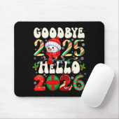 Goodbye 2025 Hello 2026 Merry Christmas Happy New Muismat (Met muis)