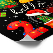 Goodbye 2025 Hello 2026 Merry Christmas Happy New  Poster (Hoek)