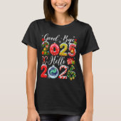 Goodbye 2025 Hello 2026 Merry Christmas Happy New  T-shirt (Voorkant)