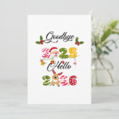 Goodbye 2025 Hello 2026 New Year Design Kaart (Staand voorkant)