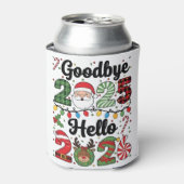 Goodbye 2025 Hello 2026 New Year Resolution Blikjeskoeler (Blikje Voorkant)