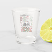 Goodbye 2025 Hello 2026 New Year Resolution Shot Glas (Achterkant)