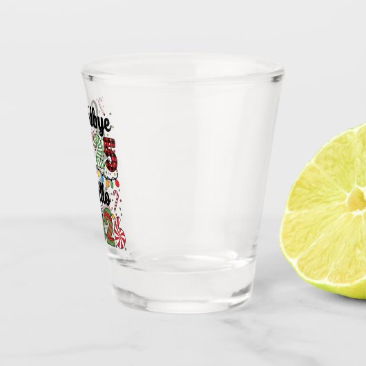 Goodbye 2025 Hello 2026 New Year Resolution Shot Glas (Rechts)