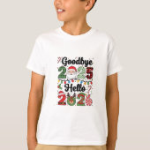Goodbye 2025 Hello 2026 New Year Resolution   T-shirt (Voorkant)
