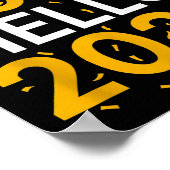 Goodbye 2025 Hello 2026 Tee New Year 2026  Poster (Hoek)