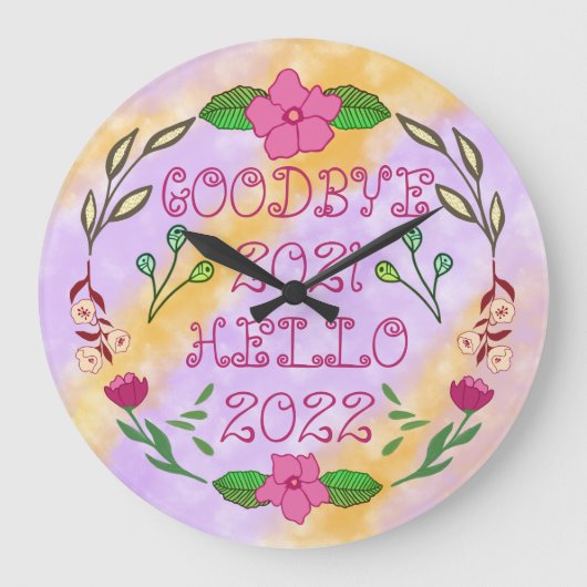 GOODBYE 20XX HALLO 20XX GROTE KLOK (Voorkant)