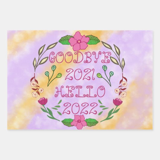 GOODBYE 20XX HALLO 20XX INPAKPAPIER VEL (Voorkant 2)
