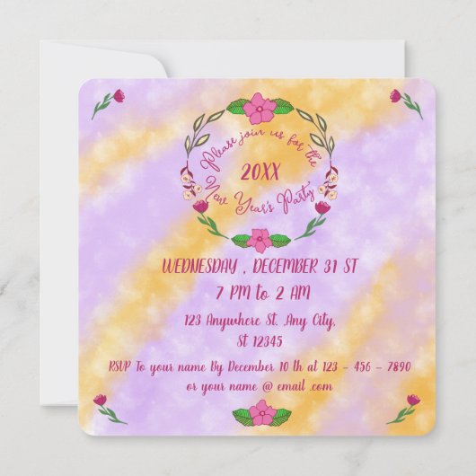 GOODBYE 20XX HALLO 20XX KAART (Achterkant)