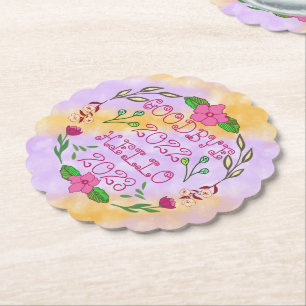 GOODBYE 20XX HALLO 20XX KARTONNEN ONDERZETTERS