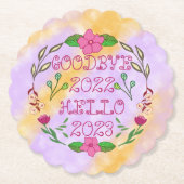 GOODBYE 20XX HALLO 20XX KARTONNEN ONDERZETTERS (Voorkant)