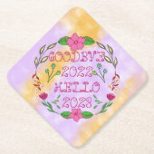 GOODBYE 20XX HALLO 20XX KARTONNEN ONDERZETTERS (Voorkant)