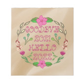 GOODBYE 20XX HALLO 20XX NOTITIEBLOK (Voorkant)