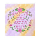 GOODBYE 20XX HALLO 20XX NOTITIEBLOK (Voorkant)