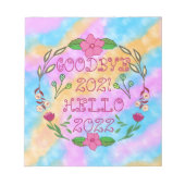 GOODBYE 20XX HALLO 20XX NOTITIEBLOK (Voorkant)