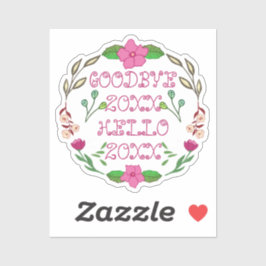 GOODBYE 20XX HALLO 20XX STICKER