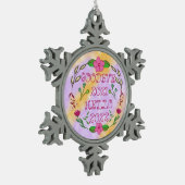 GOODBYE 20XX HALLO 20XX TIN SNEEUWVLOK ORNAMENT (Links)