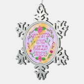 GOODBYE 20XX HALLO 20XX TIN SNEEUWVLOK ORNAMENT (Rechts)