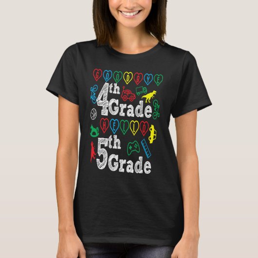 Goodbye 4th Grade Hello 5th Grade Back To School S T-shirt (Voorkant)