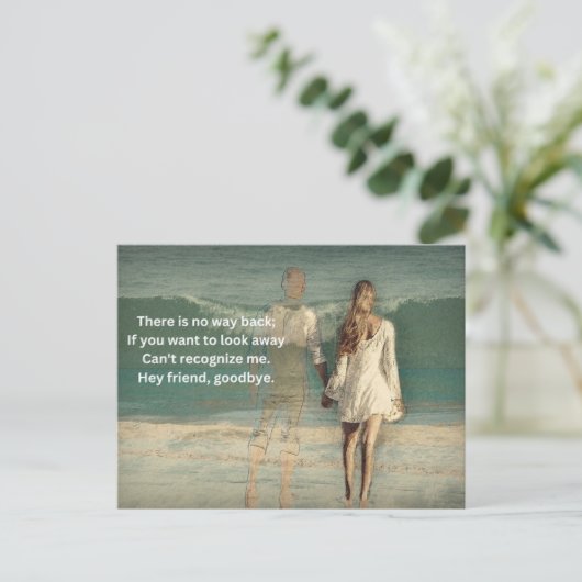 Goodbye Art briefkaart (Staand voorkant)