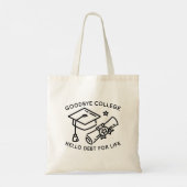 Goodbye College Hallo Schuld voor het leven Tote Bag (Achterkant)