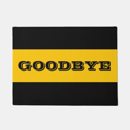 Goodbye Crotchety door Mat (Voorkant)