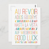 Goodbye Goodluck Briefkaart (Voorkant / Achterkant)