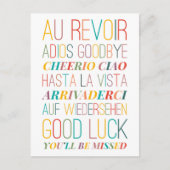 Goodbye Goodluck Briefkaart (Voorkant)