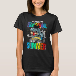 Goodbye High School Hallo Summer Monster Truck Din T-shirt