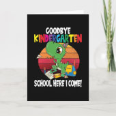 Goodbye Kindergarten Dino School Kaart (Voorkant)