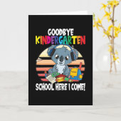 Goodbye Kindergarten School Enrollment Kaart (Gele Bloem)