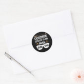 Goodbye Lesson Plans Hello Suntan Teacher Summer Ronde Sticker (Envelop)
