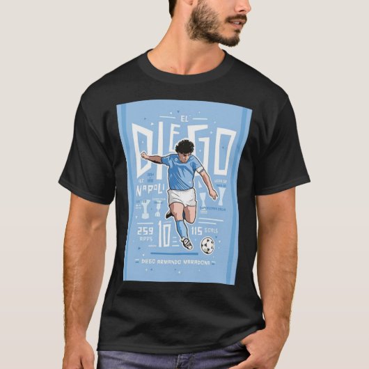 Goodbye Maradona - diego armando maradona - RIP D T-shirt (Voorkant)