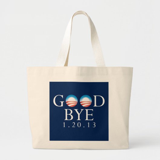 GOODBYE Obama Grote Tote Bag (Voorkant)
