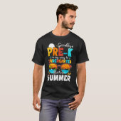 Goodbye Pre k Graduation To Kindergarten Hello Sum T-shirt (Voorkant volledig)