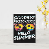 Goodbye Preschool Graduation Tee Teachers Kids Hel Kaart (Gele Bloem)