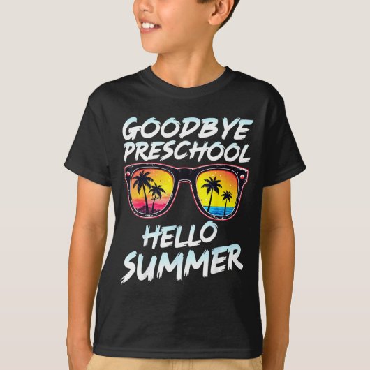 Goodbye Preschool Graduation Tee Teachers Kids Hel T-shirt (Voorkant)