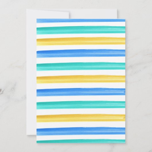 Goodbye School Hallo Pool Party Uitnodiging (Achterkant)