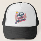 Goodbye School Hello Summer Donut Art Trucker Pet (Voorkant)