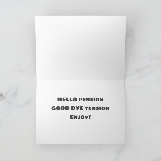 GOODBYE TENSION HALLO PENSION KAART (Binnen)