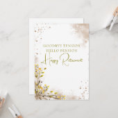 Goodbye Tension Hello Pension Elegant Retirement  Kaart (Voorkant / Achterkant in situ)