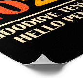 Goodbye Tension Hello Pension Funny Retirement 202 Poster (Hoek)