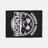 Goodbye Tension Hello Pension Relax Time Mood Fleece Deken (Voorkant (Horizontaal))