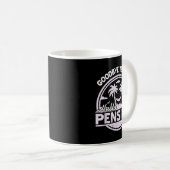 Goodbye Tension Hello Pension Relax Time Mood  Koffiemok (Voorkant rechts)