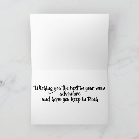 ***GOODBYE*** WENS U GOODBYE GOED OP UW NIEUWE TOE KAART (Binnen)