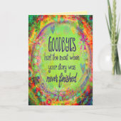 Goodbyes doet pijn wanneer het verhaal niet is vol kaart (Voorkant)