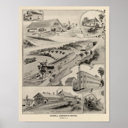 Goodell Co's Works, Antrim, NH Poster (Voorkant)