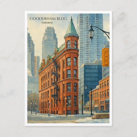 Gooderham Building Toronto Flatiron Briefkaart Art (Voorkant)