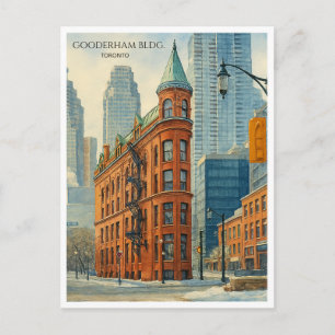Gooderham Building Toronto Flatiron Postcard Kunst Feestdagenkaart