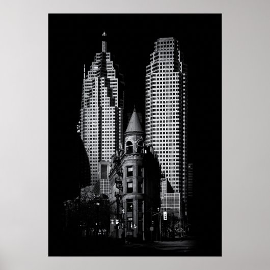 Gooderham Flatiron en Toronto Downtown No. 2 Poster (Voorkant)